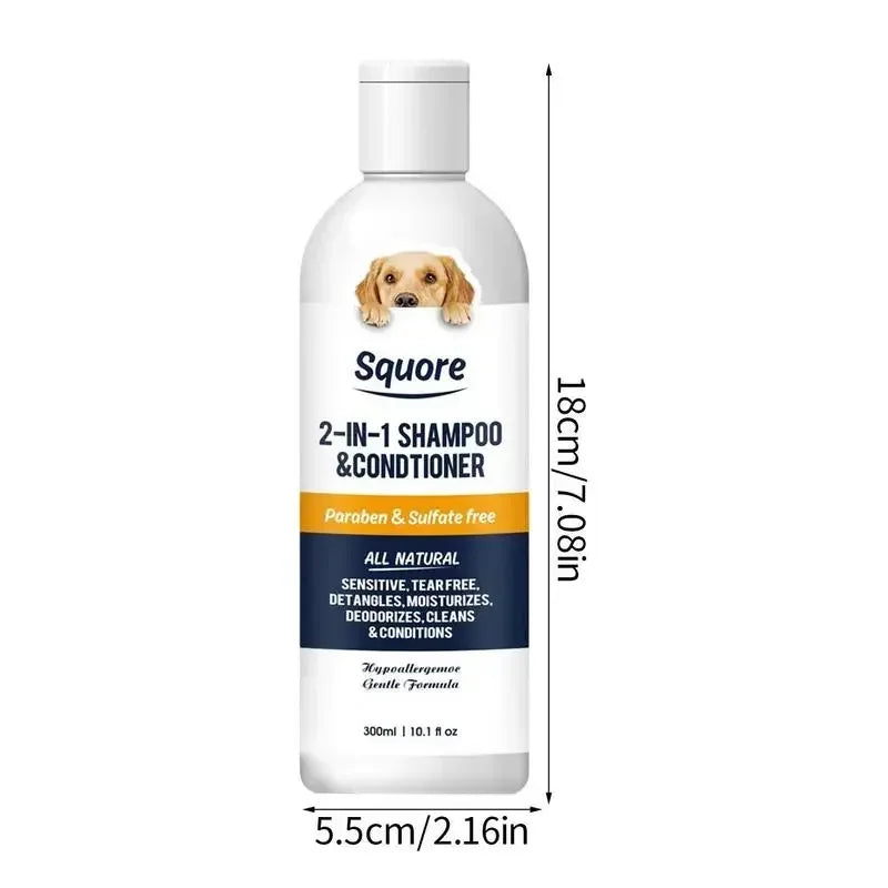 2-in-1 Puppy Shampoo & Conditioner – Natural Moisturizing Formula for Sensitive Skin