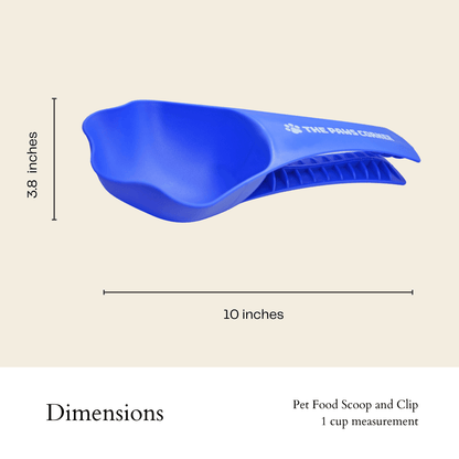 2 - in - 1 Paw - Shaped Pet Food Scoop with Bag Clip — Measure & Seal in One - LOLO'S SHOP
