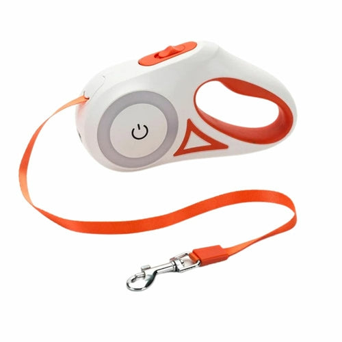LED Retractable Dog Leash with Light – 3m/5m Night Safety Leash