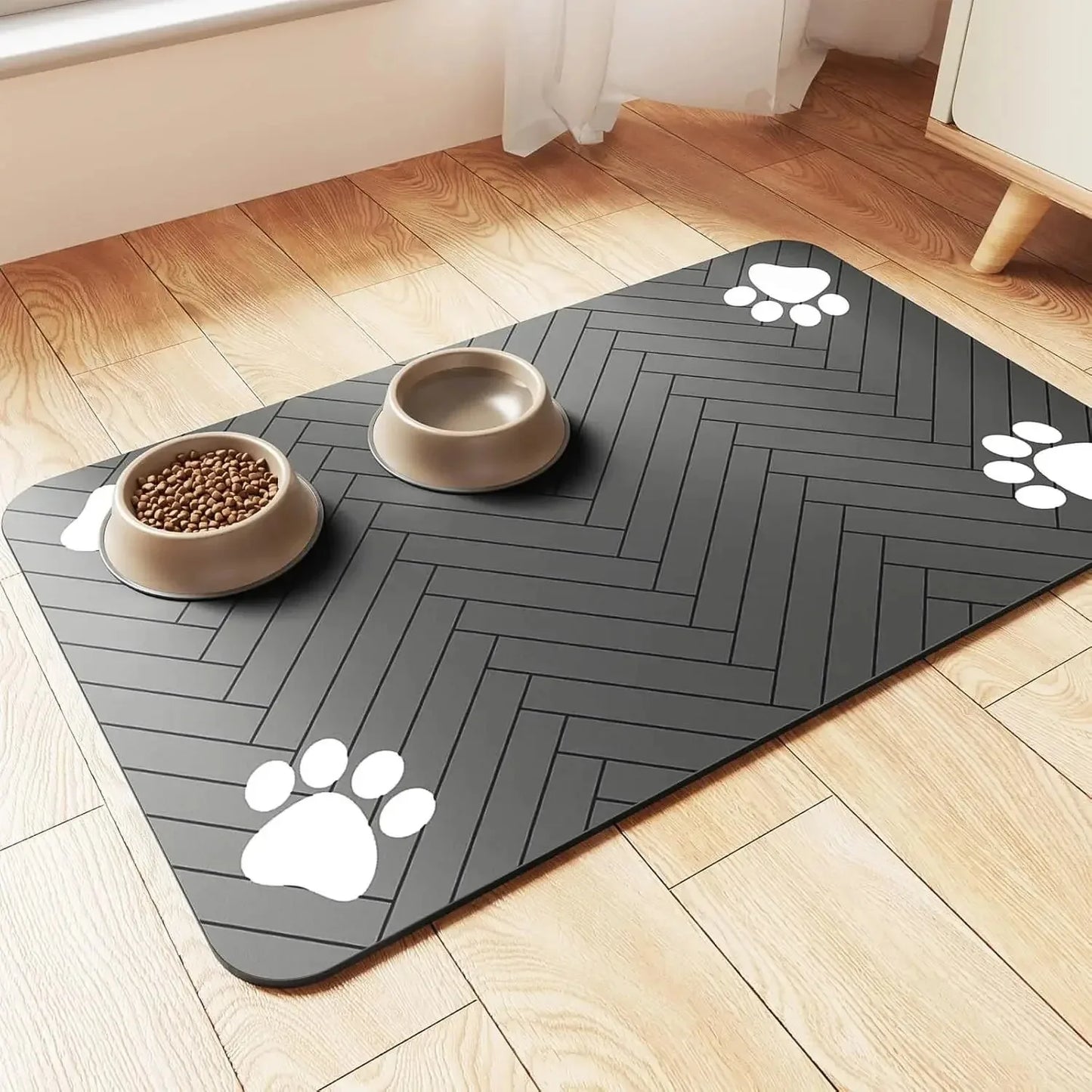 Pet Feeding Mat – Waterproof Non-Slip Placemat for Dog & Cat Food Bowls
