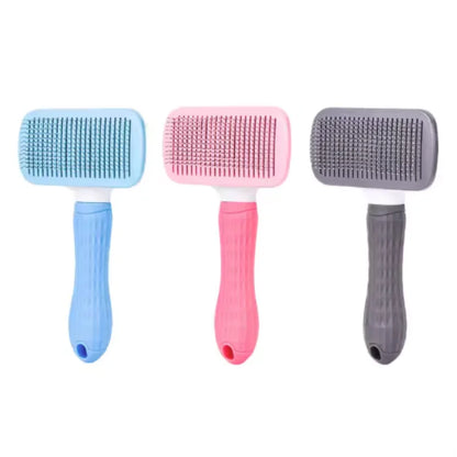 Self-Cleaning Pet Slicker Brush – Grooming Comb for Cats & Dogs