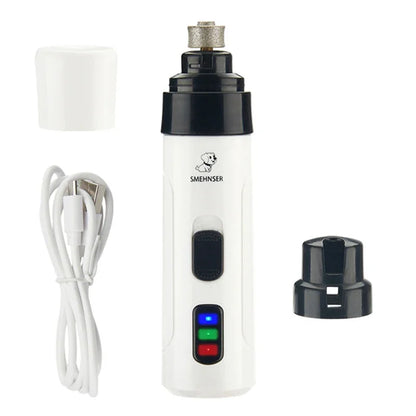 Quiet Electric Pet Nail Grinder – USB Rechargeable Trimmer