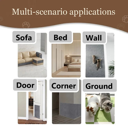 Anti-Scratch Cat Furniture Protector Mat – Self-Adhesive Sofa Guard