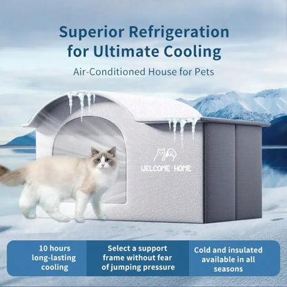 Summer Cooling Pet Bed – Ice House for Cats & Small Dogs
