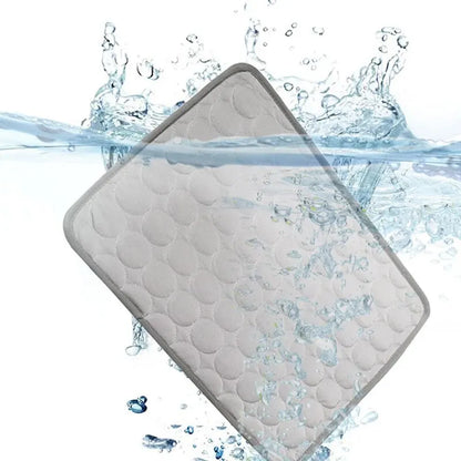 Pet Cooling Mat – Ice Silk Summer Pad for Cats & Dogs