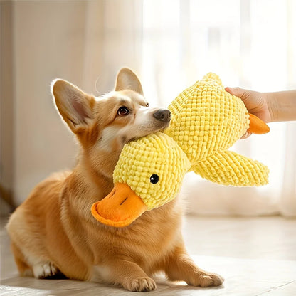 Squeaky Plush Duck Dog Toy – Bite-Resistant Chew Toy