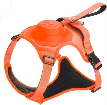 No-Pull Dog Harness with Retractable Leash – Anti-Escape Vest