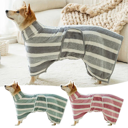 Quick-Dry Dog Bathrobe – Ultra-Absorbent Microfiber Towel Robe
