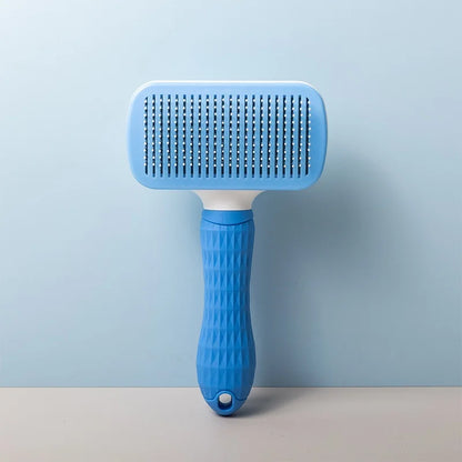 Self-Cleaning Pet Slicker Brush – Grooming Comb for Cats & Dogs