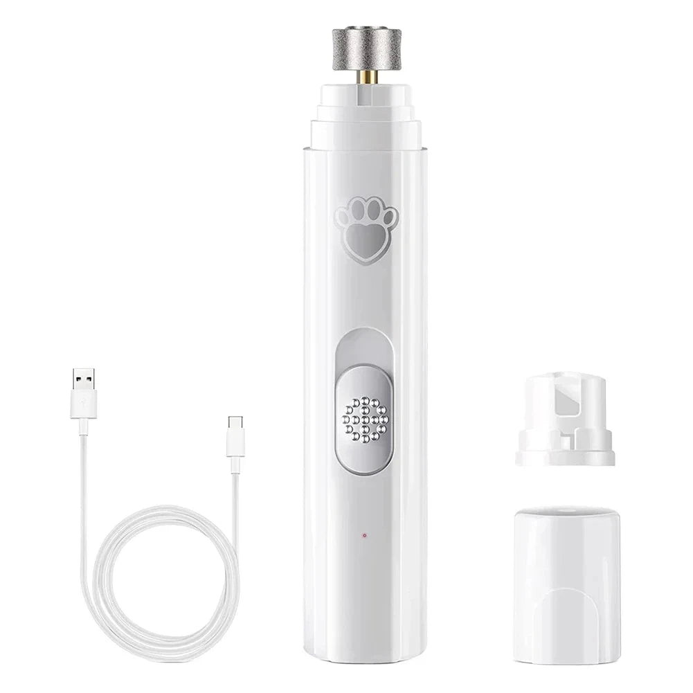 USB Rechargeable Pet Nail Grinder – Painless & Quiet for All Sizes