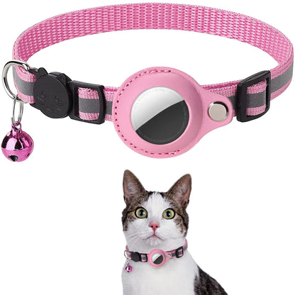 Cat AirTag Collar with Breakaway Safety & Reflective Strips