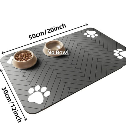 Pet Feeding Mat – Waterproof Non-Slip Placemat for Dog & Cat Food Bowls