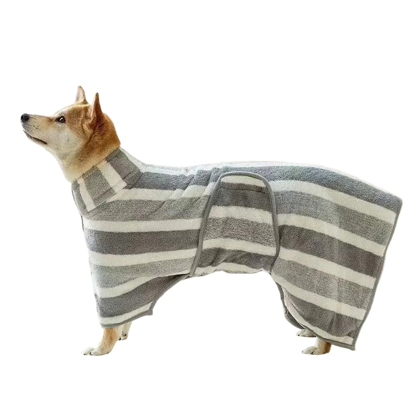 Quick-Dry Dog Bathrobe – Ultra-Absorbent Microfiber Towel Robe
