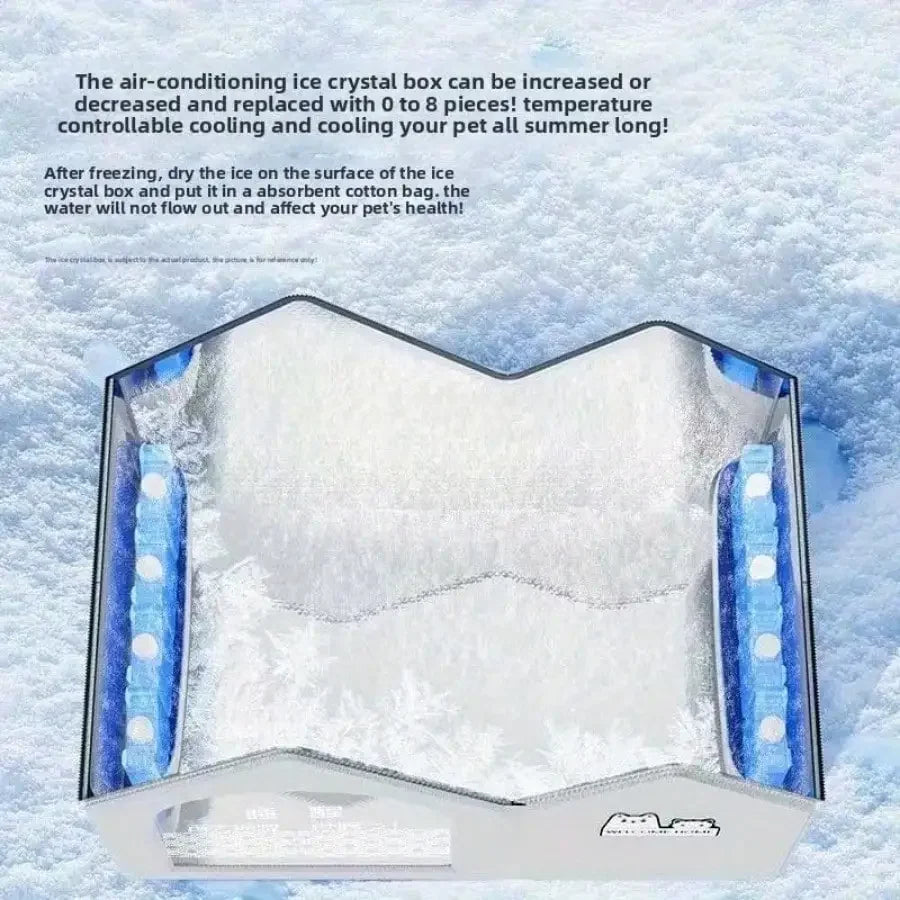 Summer Cooling Pet Bed – Ice House for Cats & Small Dogs