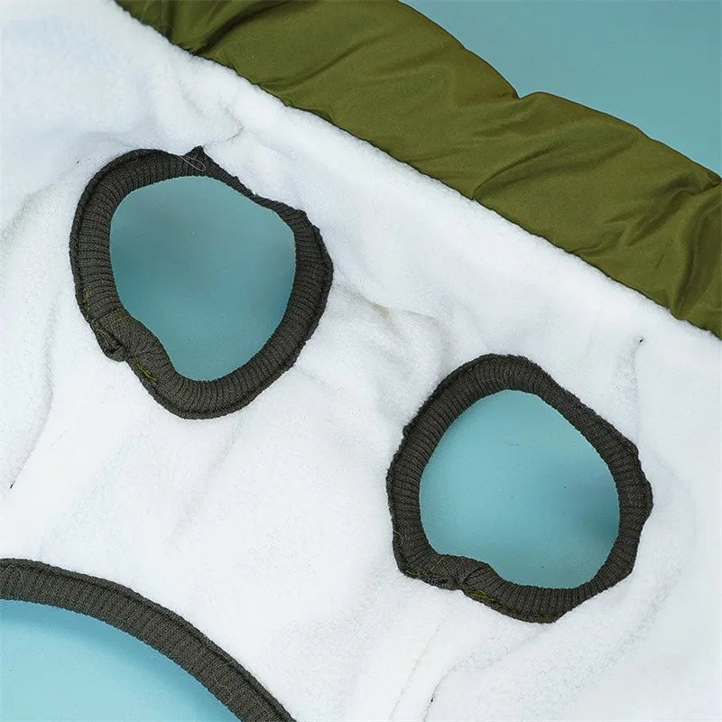 Winter Dog Jacket with Built-In Harness Ring – Waterproof Vest