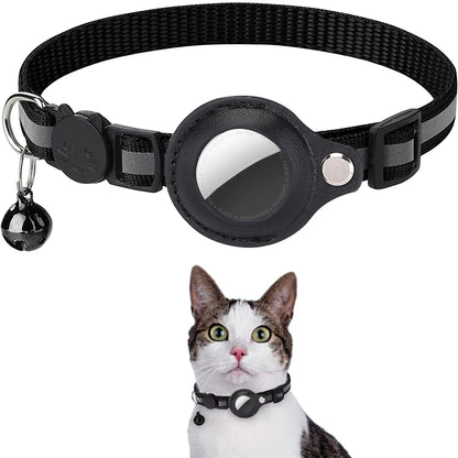 Cat AirTag Collar with Breakaway Safety & Reflective Strips