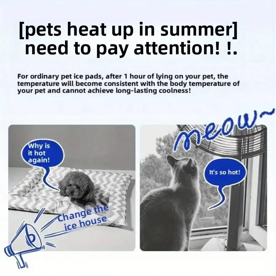 Summer Cooling Pet Bed – Ice House for Cats & Small Dogs