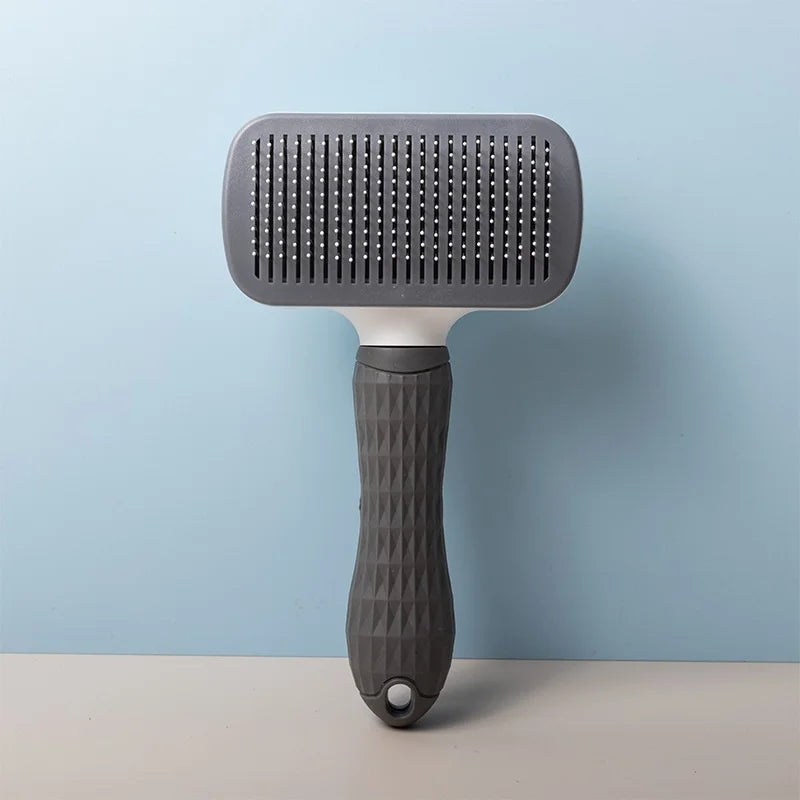 Self-Cleaning Pet Slicker Brush – Grooming Comb for Cats & Dogs