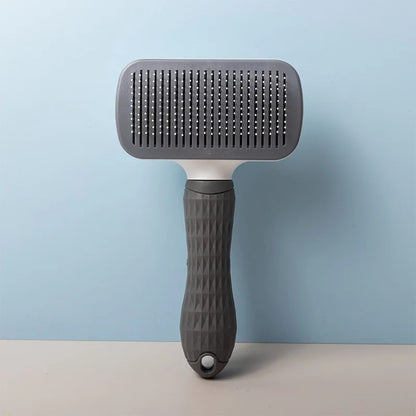 Self-Cleaning Pet Slicker Brush – Grooming Comb for Cats & Dogs