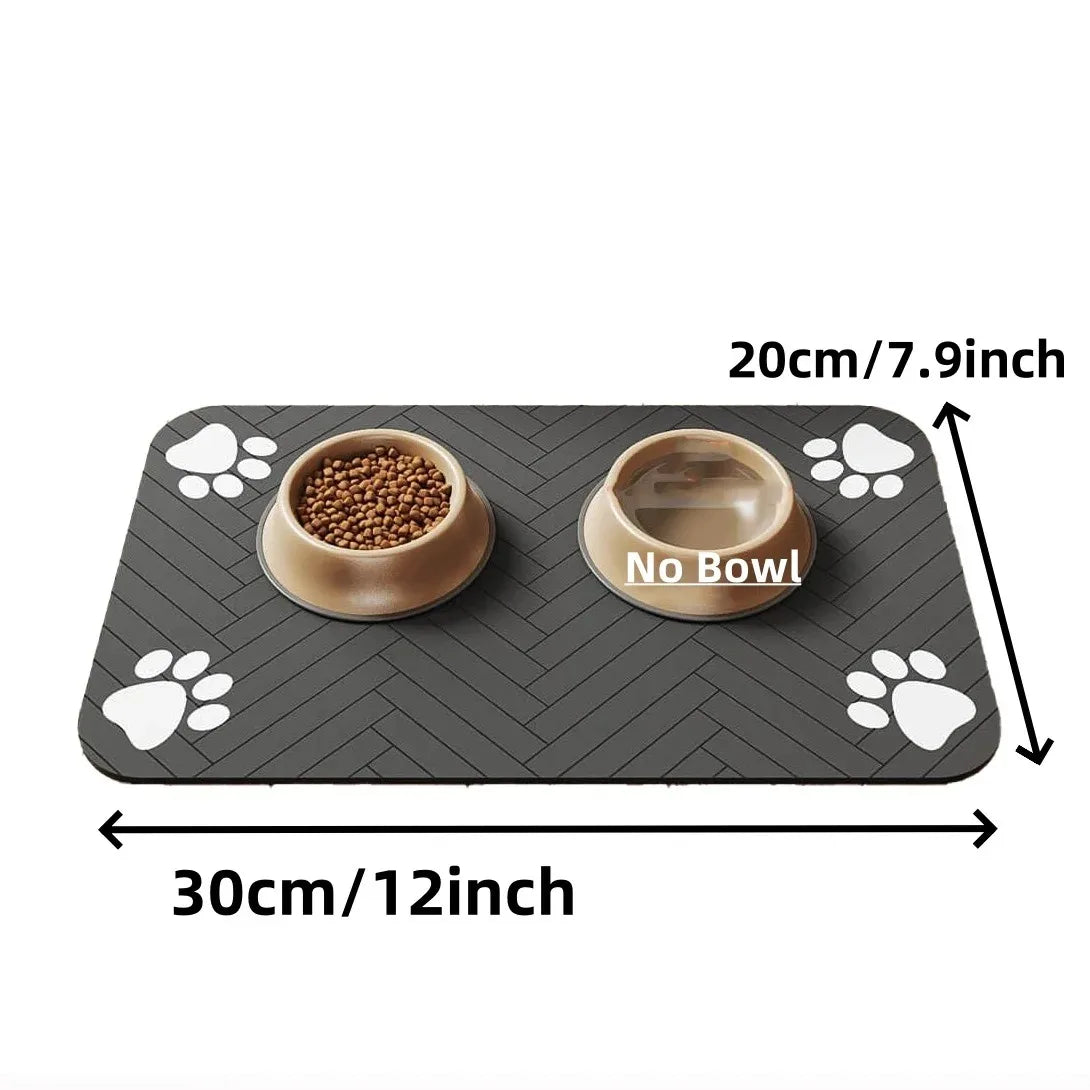 Pet Feeding Mat – Waterproof Non-Slip Placemat for Dog & Cat Food Bowls