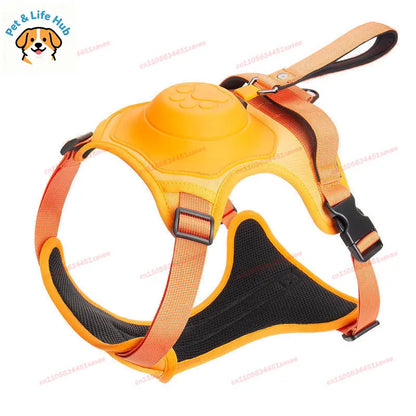 No-Pull Dog Harness with Retractable Leash – Anti-Escape Vest