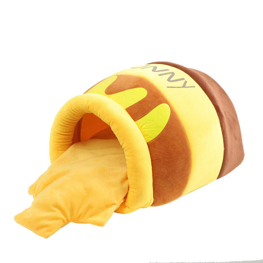 Adorable Honey Jar Theme Cat Bed - LOLO'S SHOP