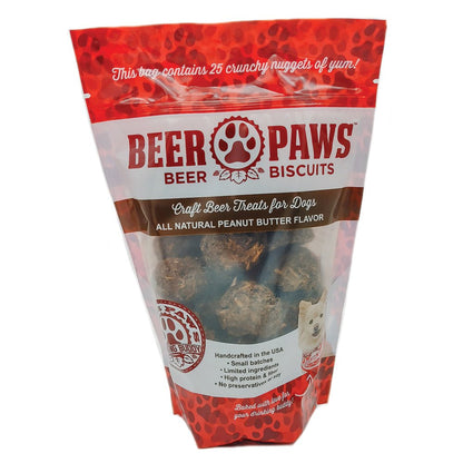 Beer Paws Peanut Butter Dog Biscuits — High - Protein, Made in America - LOLO'S SHOP