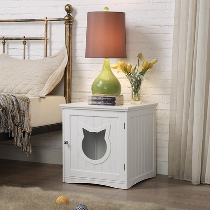 Cat House Side Table — Hidden Litter Box Enclosure & Nightstand - LOLO'S SHOP