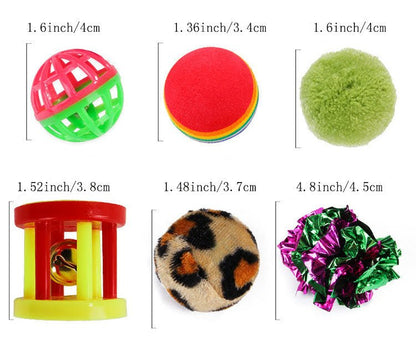 Cat Toys 21 - Piece Assorted Set — Hours of Play for Indoor Cats - LOLO'S SHOP