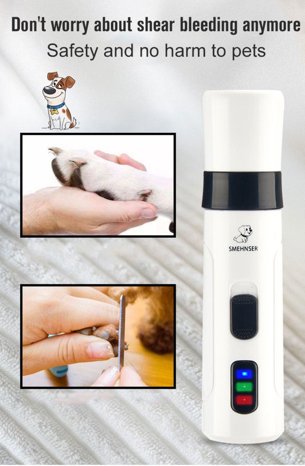 Cordless Pet Nail Trimmer — Quiet, Safe & Rechargeable - LOLO'S SHOP