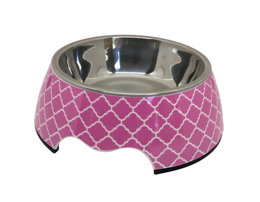 Cutesy Pink Medium Size Dog Bowl - LOLO'S SHOP