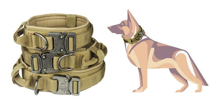 Durable Military Tactical Dog Collar — Heavy - Duty Control for Active Dogs - LOLO'S SHOP