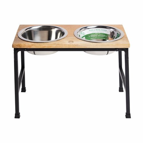 GF Pet Mango Wood Elevated Dog Feeder — Handcrafted, No Two Alike - LOLO'S SHOP