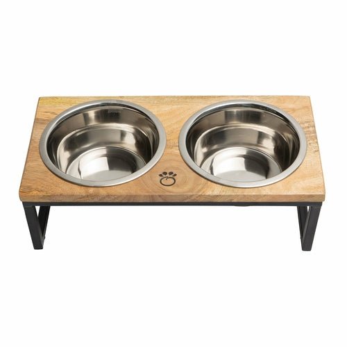 GF Pet Mango Wood Elevated Dog Feeder — Handcrafted, No Two Alike - LOLO'S SHOP