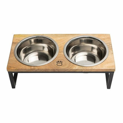 GF Pet Mango Wood Elevated Dog Feeder — Handcrafted, No Two Alike - LOLO'S SHOP
