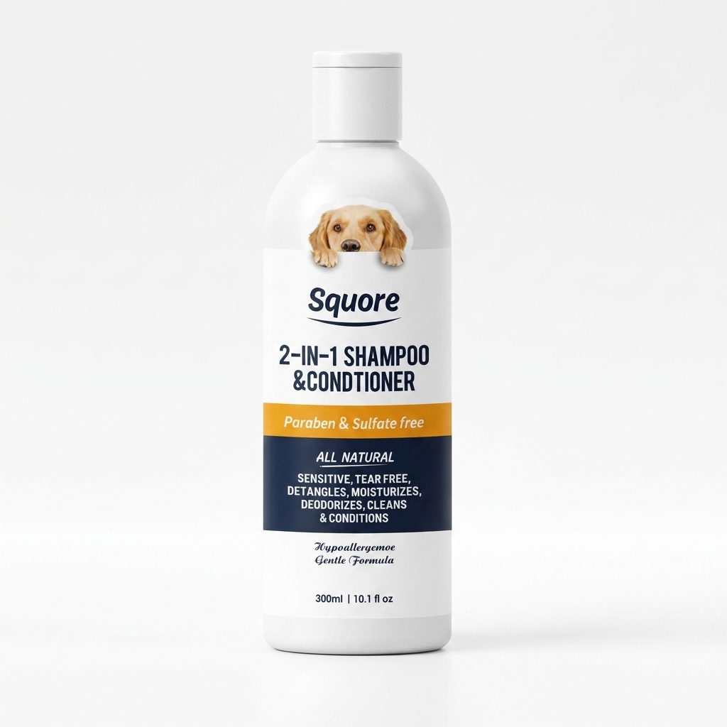 2-in-1 Puppy Shampoo & Conditioner – Natural Moisturizing Formula for Sensitive Skin