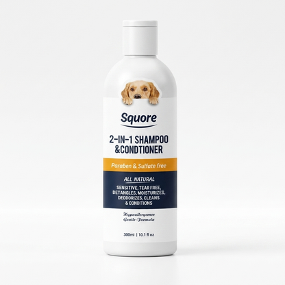 2-in-1 Puppy Shampoo & Conditioner – Natural Moisturizing Formula for Sensitive Skin