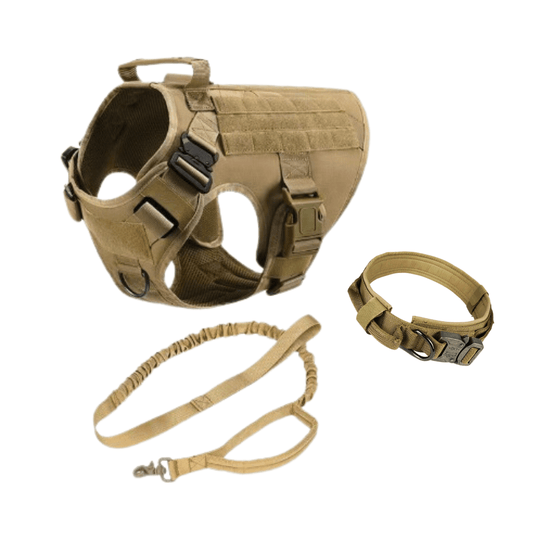 Military Tactical Dog Harness, Collar & Leash — Complete Control Set - LOLO'S SHOP