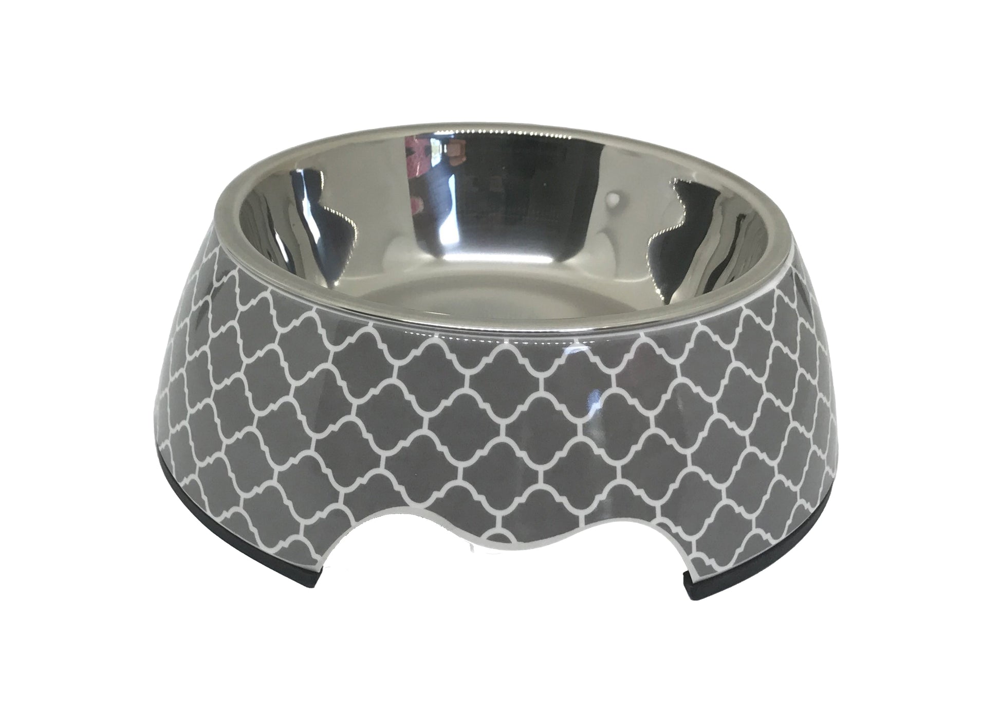 Modern Gray Medium Dog Bowl - LOLO'S SHOP