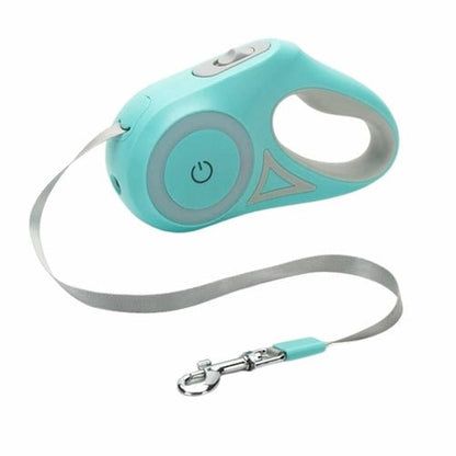 Night Walk LED Retractable Dog Leash — See Your Dog in the Dark - LOLO'S SHOP