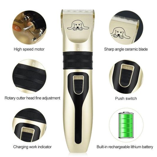 Pet Hair Clipper Set — Complete Home Grooming Kit for Dogs & Cats - LOLO'S SHOP