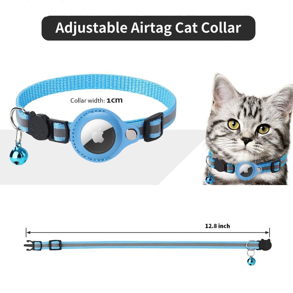 Reflective AirTag Collar for Dogs & Cats — Never Lose Your Pet Again - LOLO'S SHOP