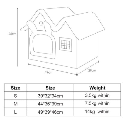Removable Roof Plush Pet House — Warm, Cozy & Easy to Clean - LOLO'S SHOP