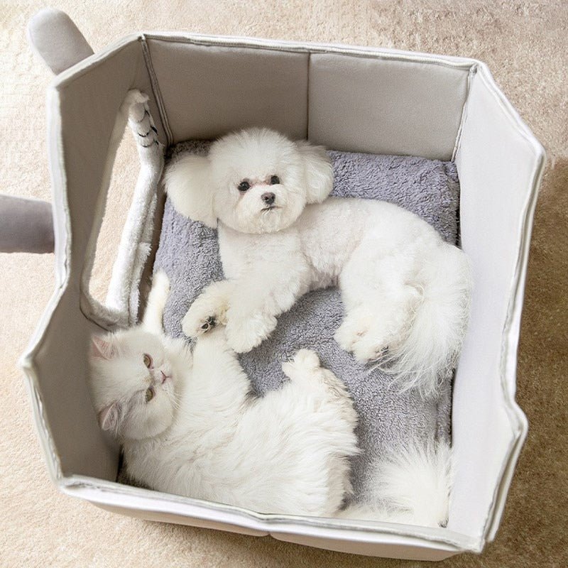 Removable Roof Plush Pet House — Warm, Cozy & Easy to Clean - LOLO'S SHOP