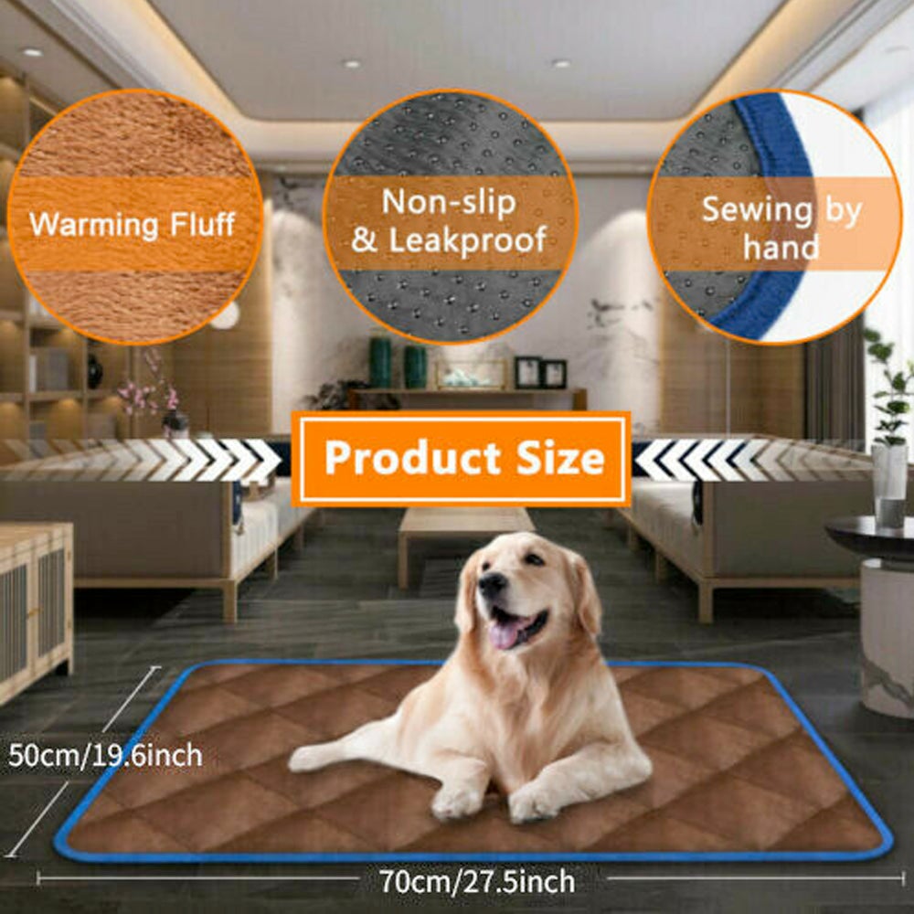 Self - Heating Thermal Pet Mattress Bed — Plug - Free Warmth for Dogs & Cats - LOLO'S SHOP