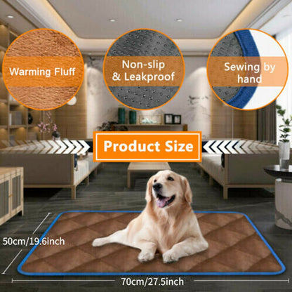 Self - Heating Thermal Pet Mattress Bed — Plug - Free Warmth for Dogs & Cats - LOLO'S SHOP