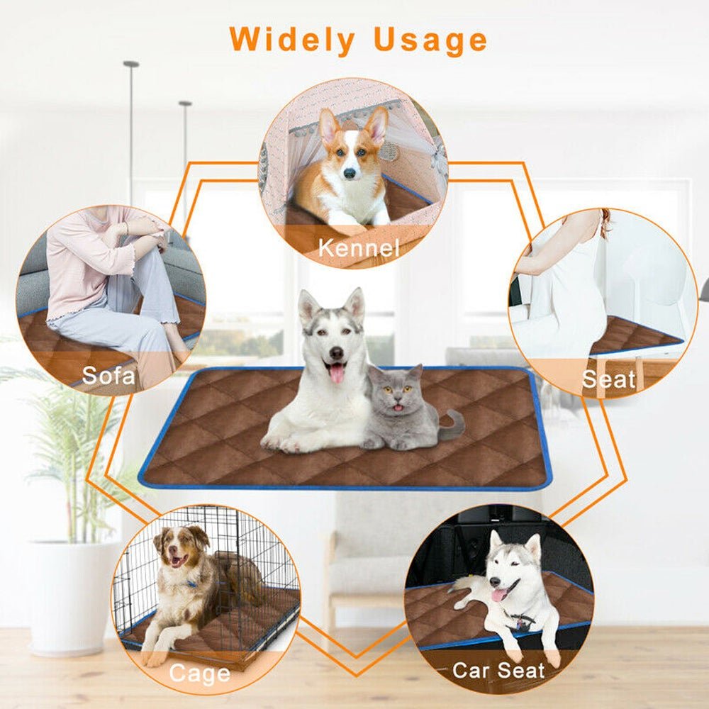 Self - Heating Thermal Pet Mattress Bed — Plug - Free Warmth for Dogs & Cats - LOLO'S SHOP