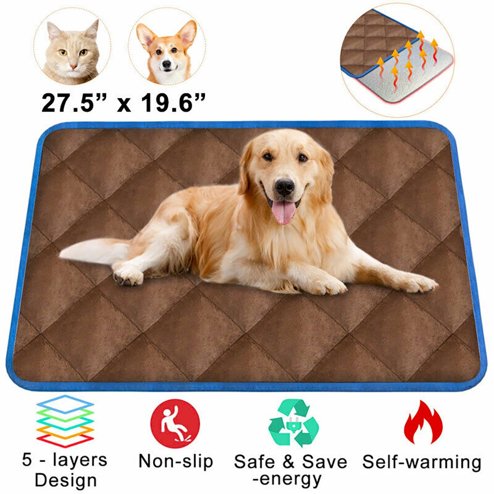Self - Heating Thermal Pet Mattress Bed — Plug - Free Warmth for Dogs & Cats - LOLO'S SHOP