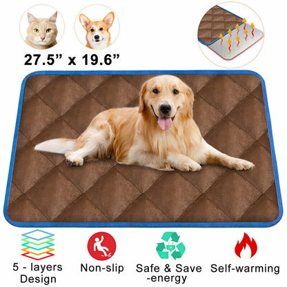 Self - Heating Thermal Pet Mattress Bed — Plug - Free Warmth for Dogs & Cats - LOLO'S SHOP