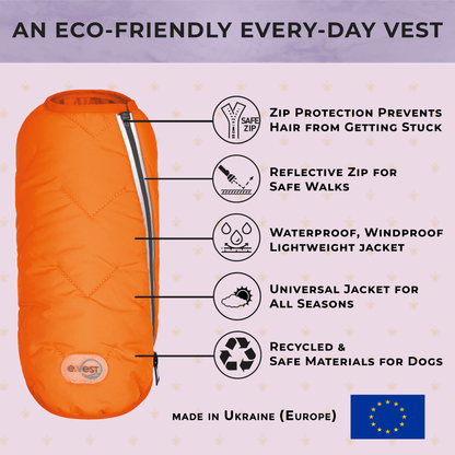 Sustainable Eco - Friendly Dog Vest — Waterproof, Windproof, 80% Recycled - LOLO'S SHOP